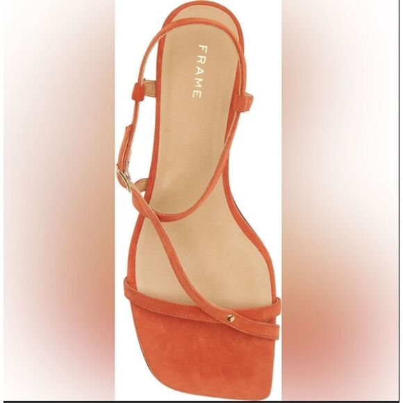 FRAME Denim $398 Le Braxton Strapy Suede Sandal NWT - Picture 5 of 14